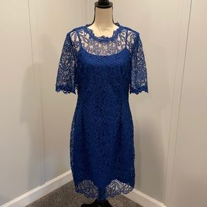 LK Bennett Blue Sasha Dress
